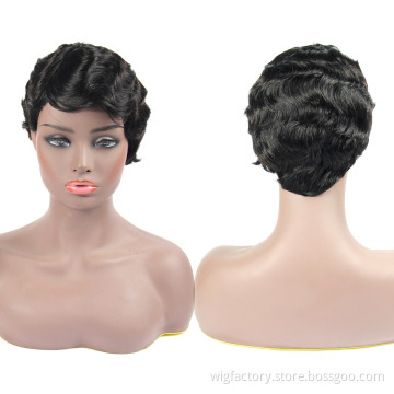 machine made cheap color bob wig,wholesale human hair lace wig vendors, retro style human hair lace wig